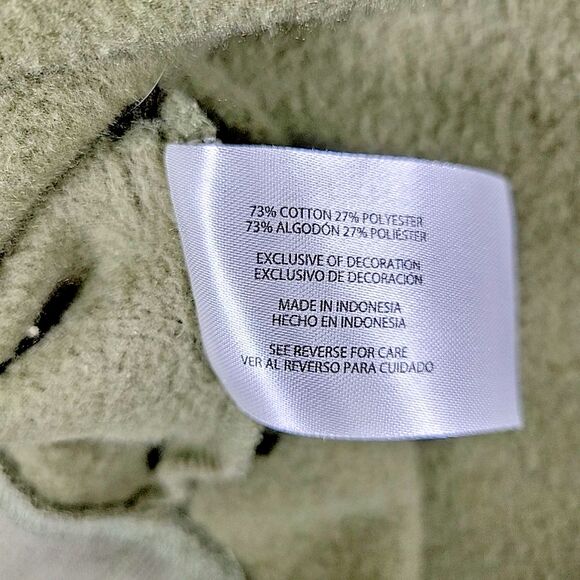 GAP Camouflage Sweatshirt Hoodie Men's Size Large Olive Green,‎ Brown Pullover - Picture 7 of 12